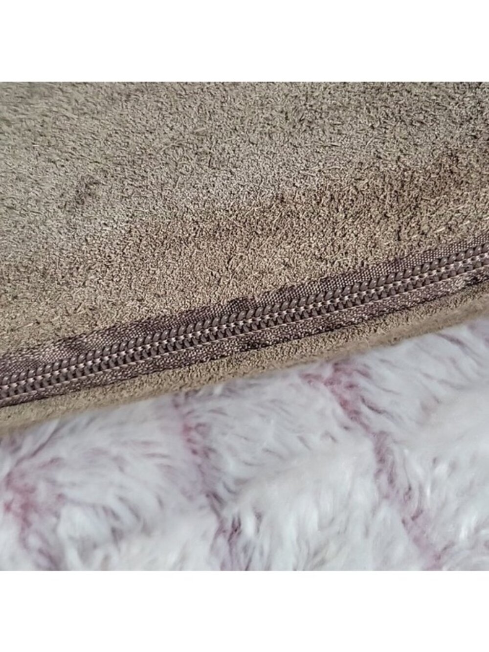Vimoda Paris Taupe Suede Split Leather Western Fringe Boho Festival CrossbodyBag - Picture 14 of 15